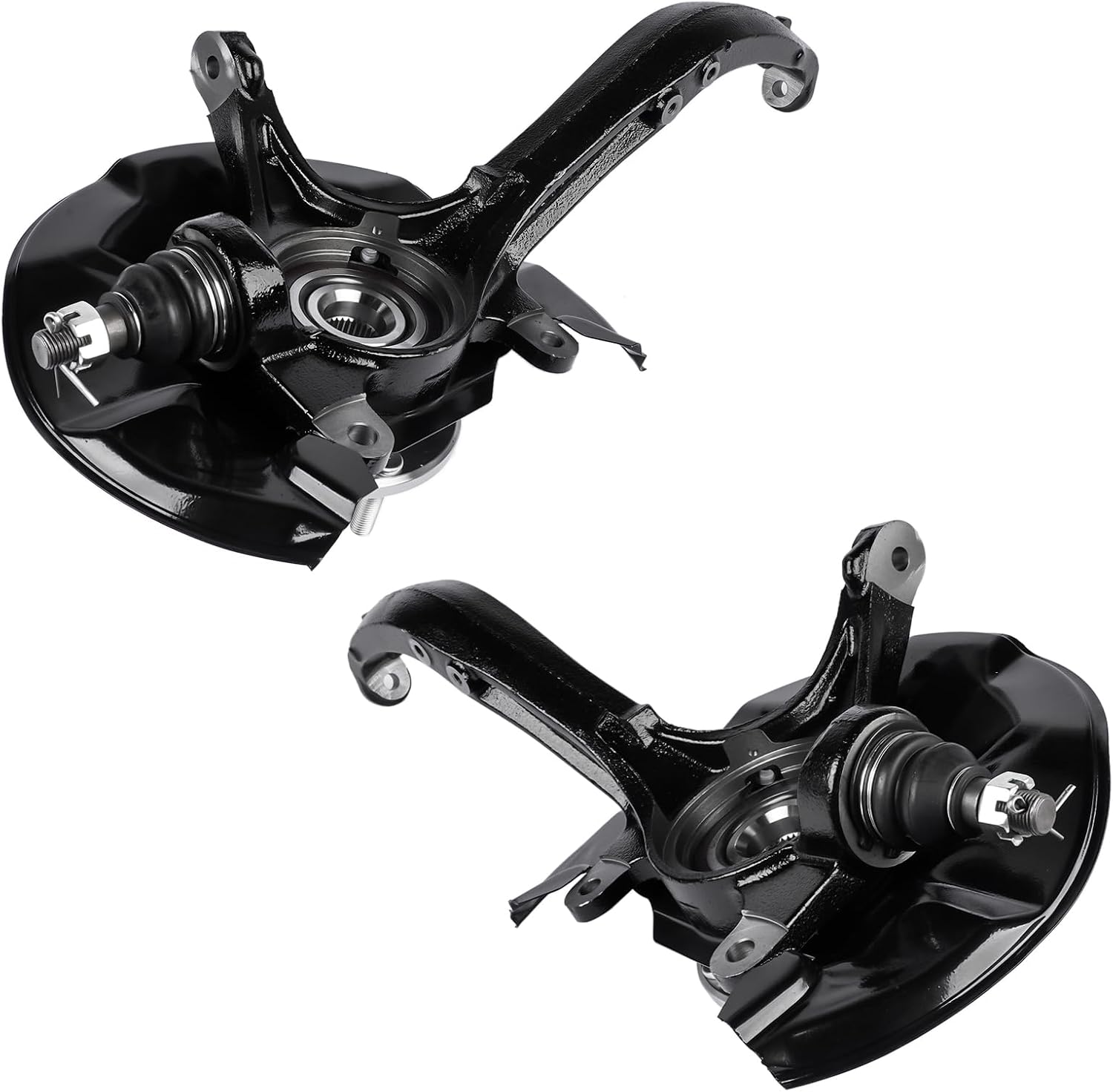 2PCS Front Left + Right Steering Knuckle & Wheel Hub Bearing Assembly Replacement for Honda Accord 2008-2012 Acura TSX 2009-2014# 698-447 698-446 44600TA0A00 45255TA0A00