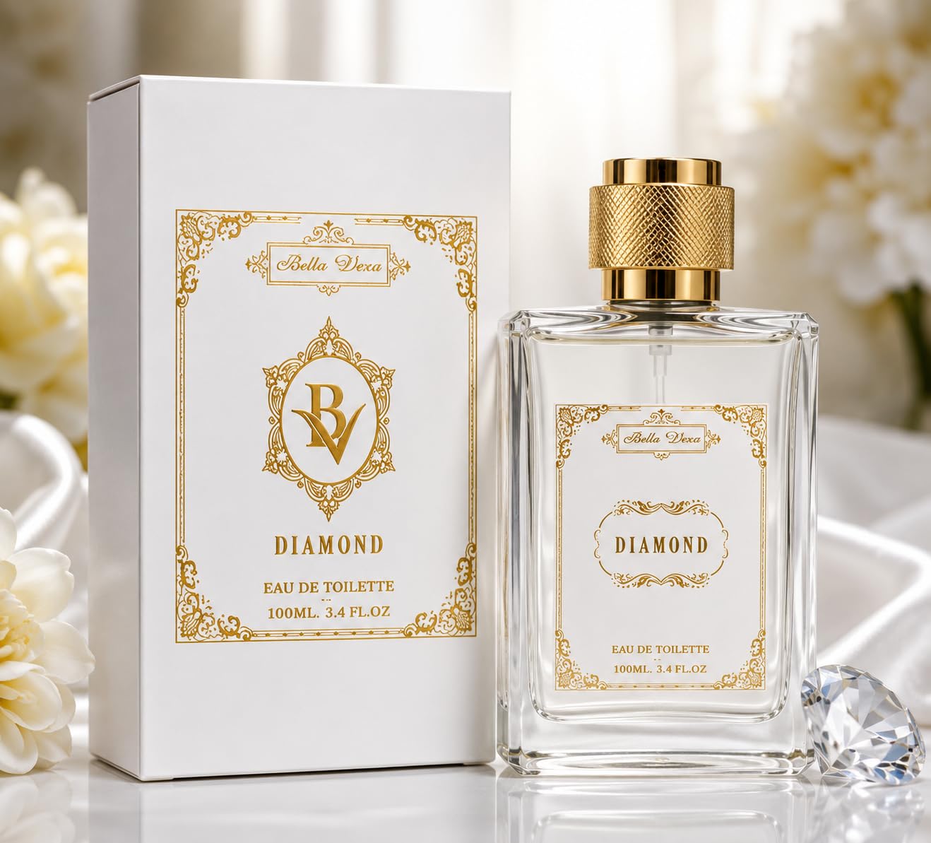 Diamond Eau De Toilette Perfume for Men | Long Lasting Premium Luxury Fragrance | Fresh Woody Musky Scent | Daily Wear Perfume Spray | Gift for Men | 100ml-picture-41