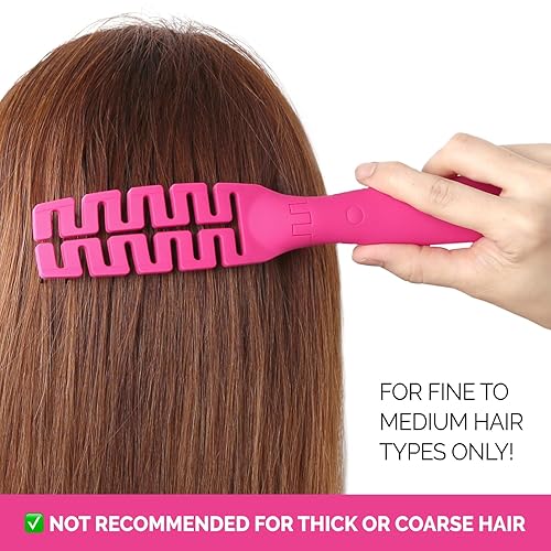 Miniatura 5 de Cepillo de pelo plegable compacto con espejo, peine desenredante para adultos y niños, portátil para viajes y almacenamiento, cabello húmedo y seco