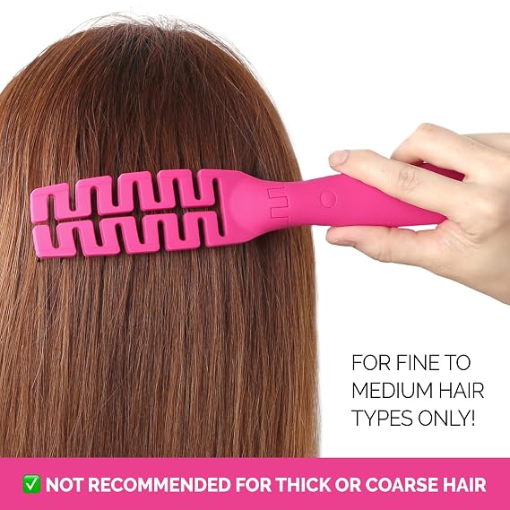 Compact Folding Hair Brush with Mirror - Detangling Comb for Adults & Kids, Portable for Travel & Storage, Wet & Dry Hair