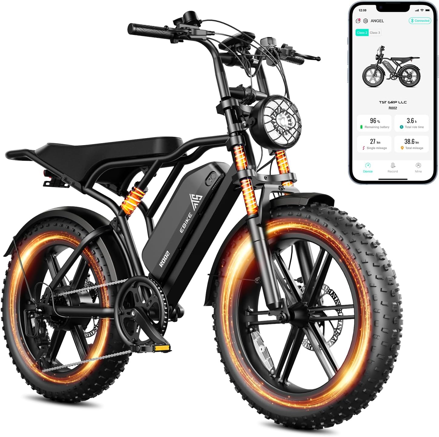 TST Electrical Bike for Adults, with 1500 W(Peak) Motor, Velocity Can Attain 28 mph, 48V/15AH Battery, Max Journey 60-80 Miles, Geared up with 20 * 4″ Fats Tyres, and 7-Velocity Ebike