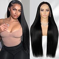 Vista 16 de Pelucas de llevar y usar sin pegamento de cabello humano predepeiladas y precortadas de 24 pulgadas de onda profunda 5x5 de encaje HD de cierre