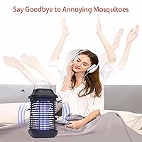 Vista 9 de Exterminador de insectos para exteriores e interiores, cable de alimentación de 9.8 ft con interruptor exterminador de mosquitos, exterminador