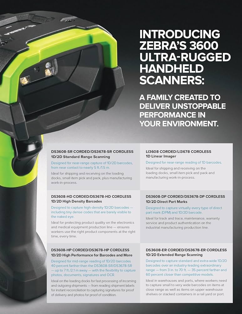 Amazon.com: ZEBRA DS3678-SR0F003VZWW Cable, DS3678, FIPS