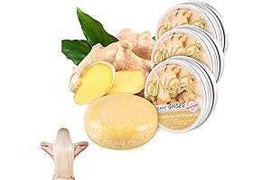 Amai Natural Organic Ginger 3-Pack Shampoo for Hair Growth and Hair Loss Prevention