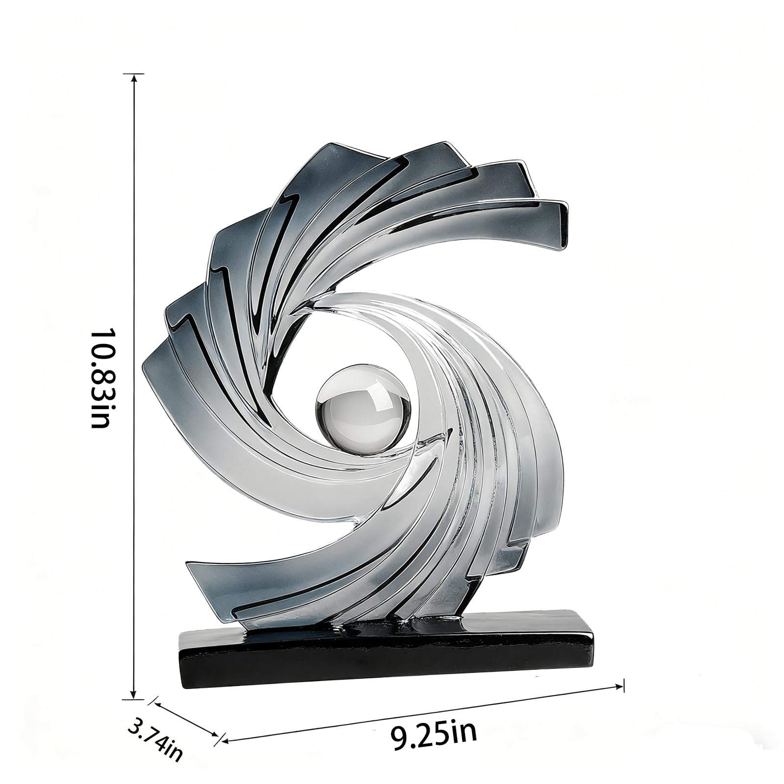 Abstrakte Kunststatue, moderne, minimalistische Dekoration, geometrische abstrakte Skulptur, Decoraciones para Sala, Schlafzimmer, Büro, Kaffee, Tisch, Tafelaufsatz, Dekoration, Kunstharz