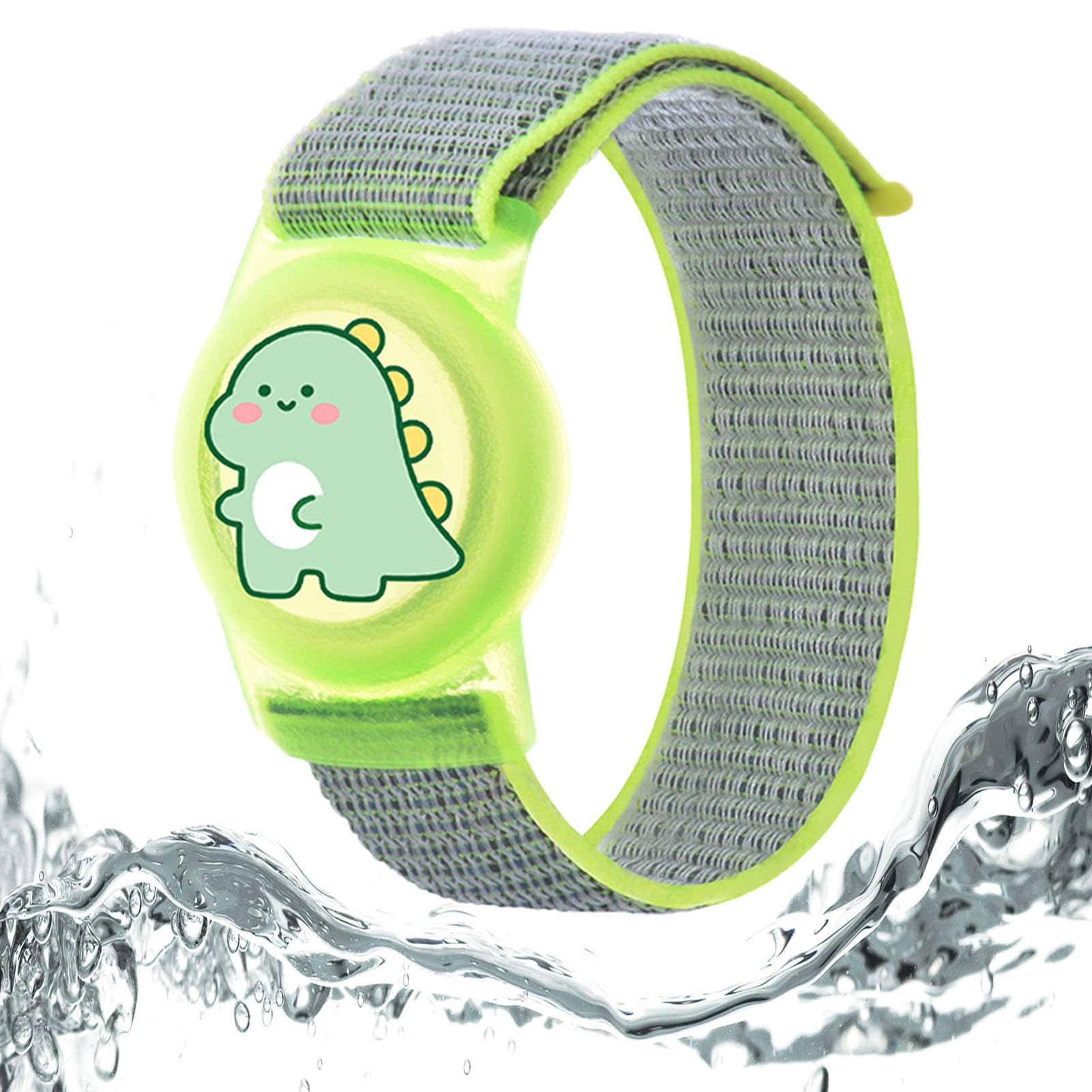 Dingfeiyu Airtag Pulsera niño, Funda Airtag Llavero Case Holder, Correa protección niños, localizador GPS Pulsera para niño Anti-arañazos — view 8