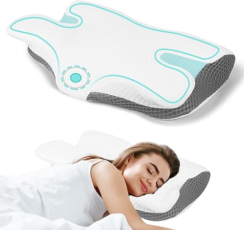 noillab Almohadas de cama para dormir, almohada original transpirable para dormir, almohadas refrescantes de espuma viscoelástica suave para