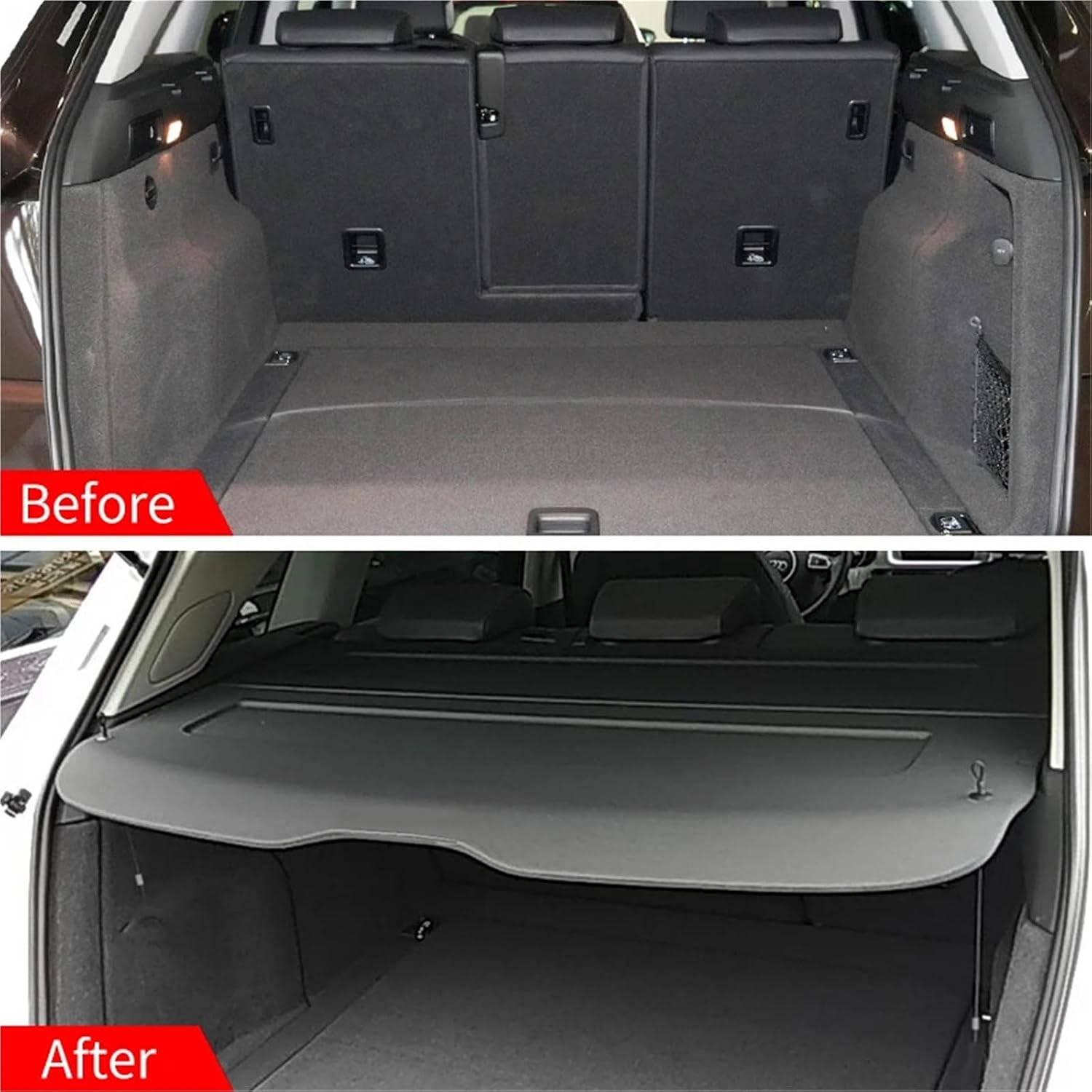 For Audi Q5 2009-2018 Not-retractable Trunk Cargo Cover Parcel Rack Anti-Peeping Auto Interior Accessories