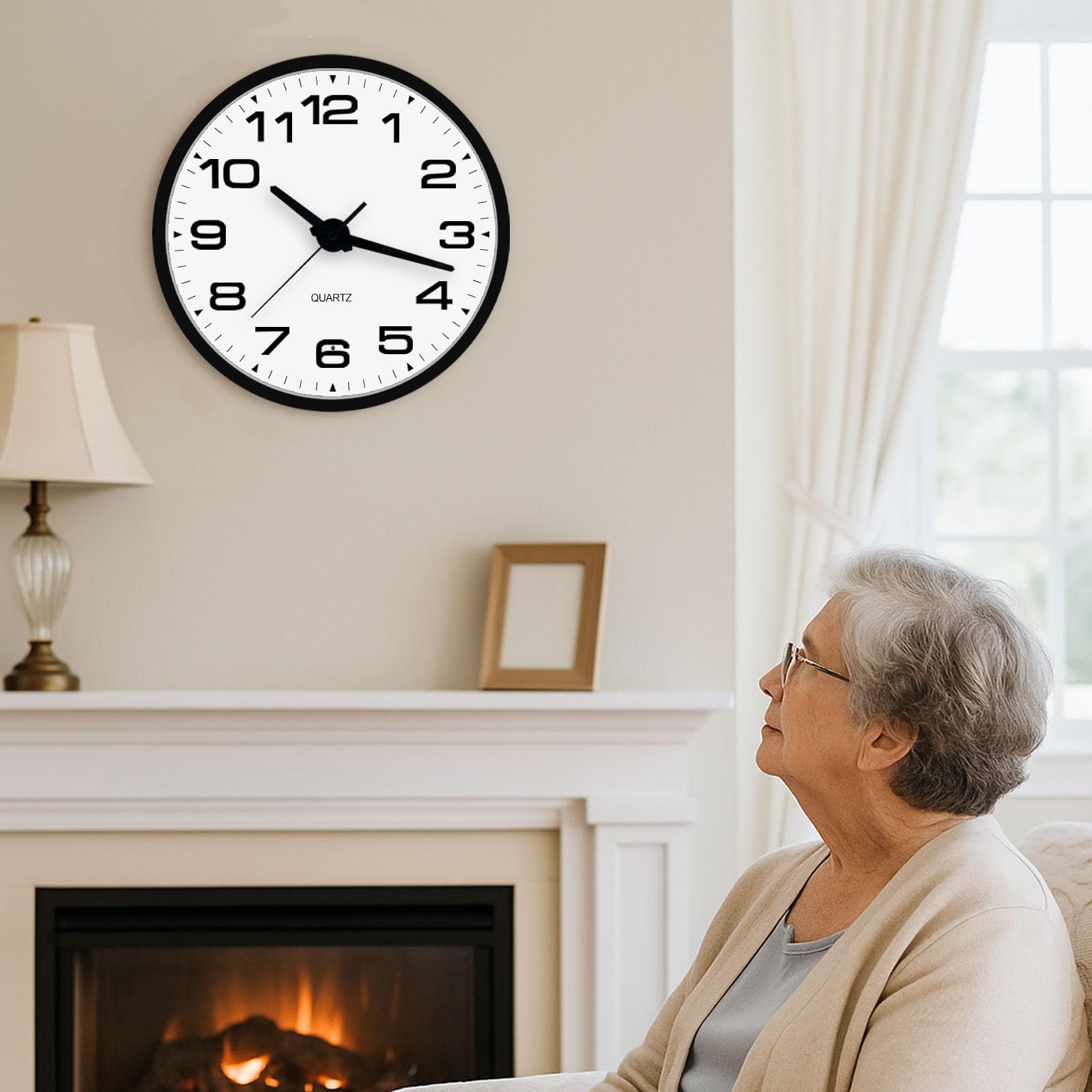 Battery Operated Lighted Wall Clock
