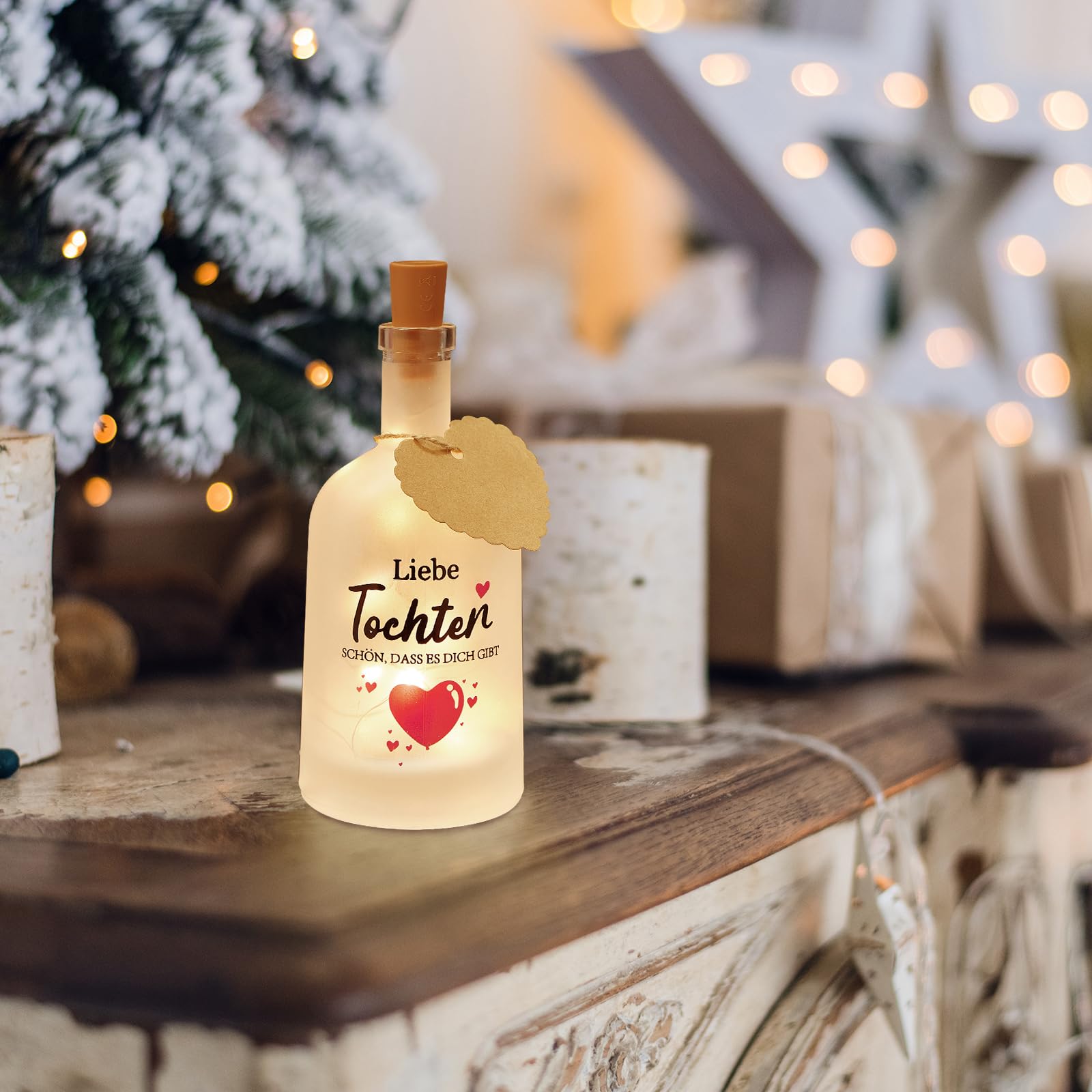 Luce Per Bottiglia A LED Con Scritta - Regalo Romantico Per Amiche, Compleanno O Natale