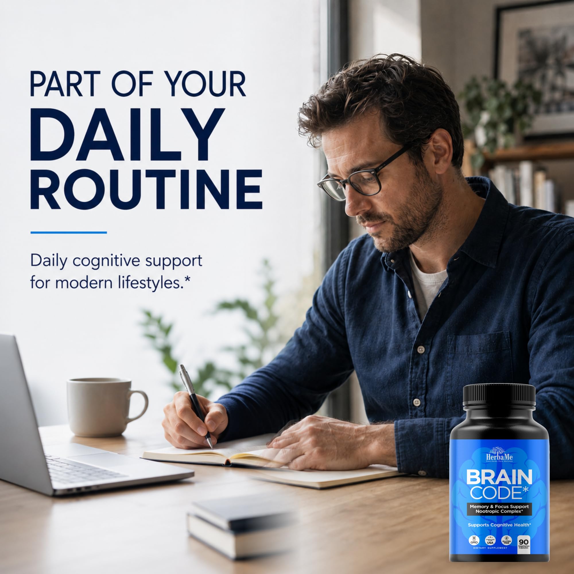 HerbaMe Nootropic Brain Supplement for Memory, Focus & Cognitive Support — Amazon image 9