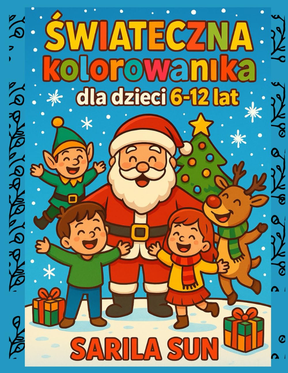 Świąteczna kolorowanka dla dzieci 6-12 lat.