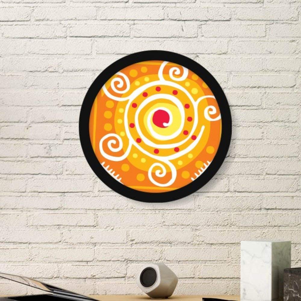Peinture Mexique Totems orange pour décoration murale salon et bureau chaleureux