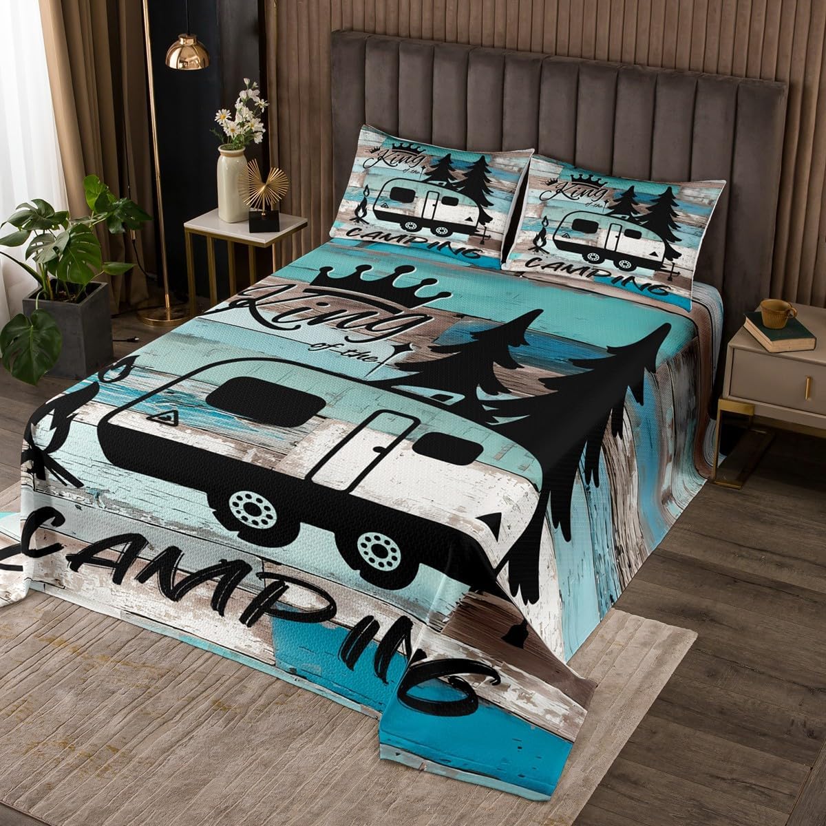 Feelyou Octopus Bedspread for Kids Boys Girls Ocean Kraken Quilted Coverlet Twin Size Tentacles Coverlet Set Bedroom Decor Sealife Sea Animal Quilted 2Pcs