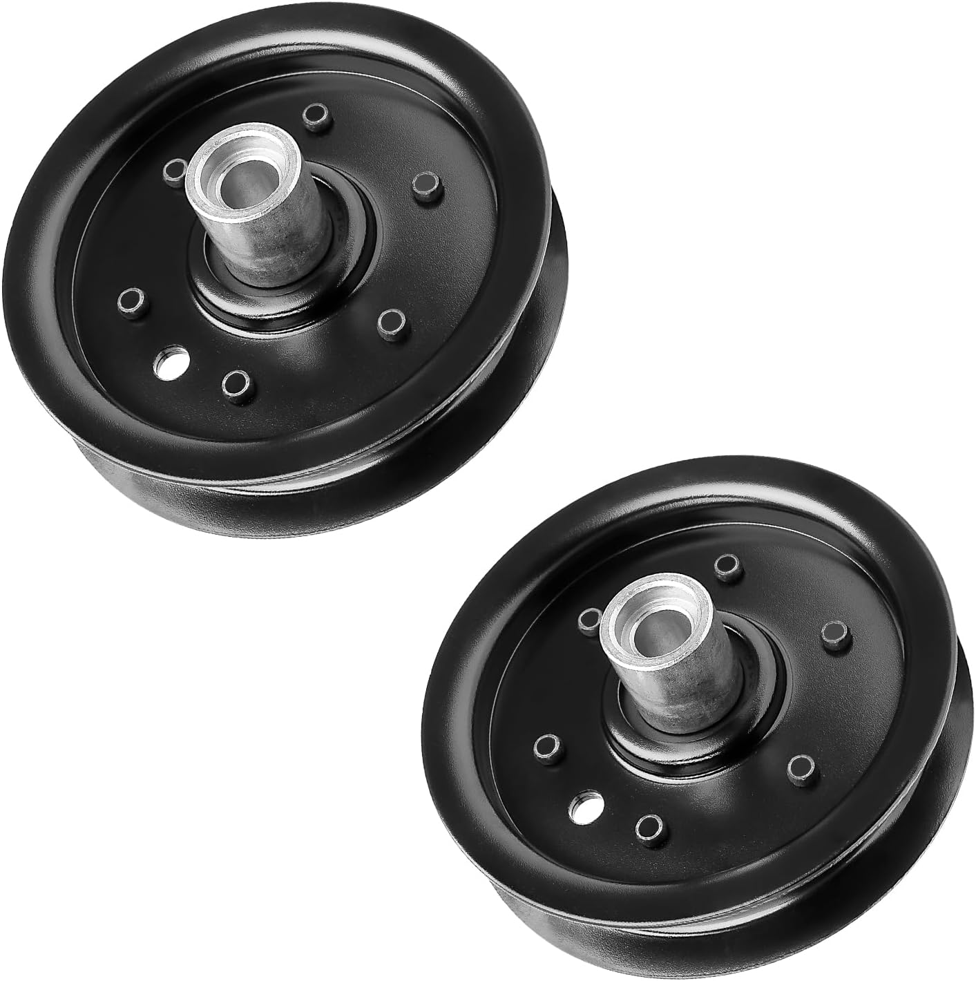 604219 Flat Idler Pulley Compatible with Hustler Dash 34" 42" Raptor 36" 42" 52" 54" Mower Deck, 126123 Idler Pulley Compatible with 939223 938498 938977 933614, Replaces Rotary 15211, 2P