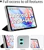 Funda para Teclast P30/P30T Tablet 10 Pulgadas, Funda de Cuero PU y TPU con Soporte, Ultraligera y Delgada, Funda con Soporte, Negro 7
