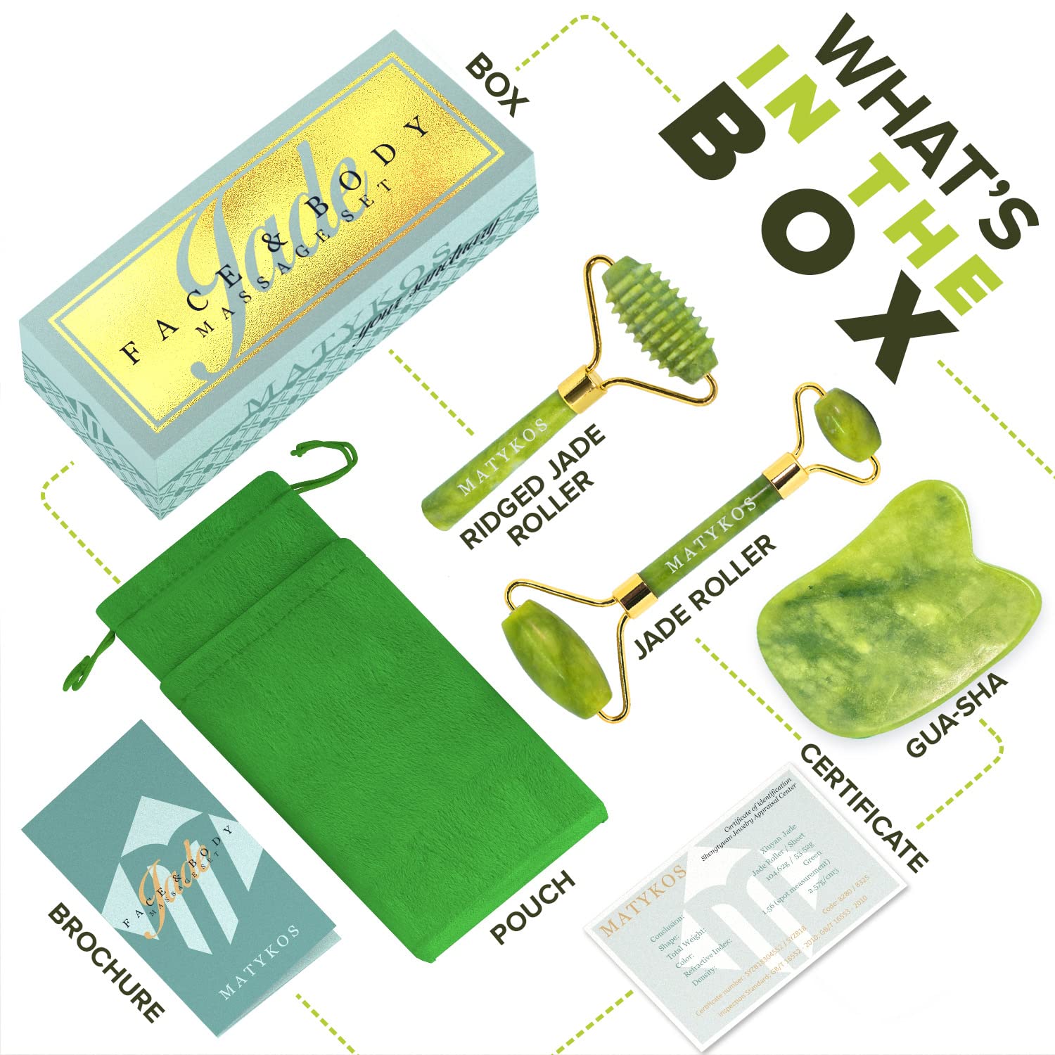 The Original Himalayan Chi Jade Roller and Gua Sha Tools For Face and