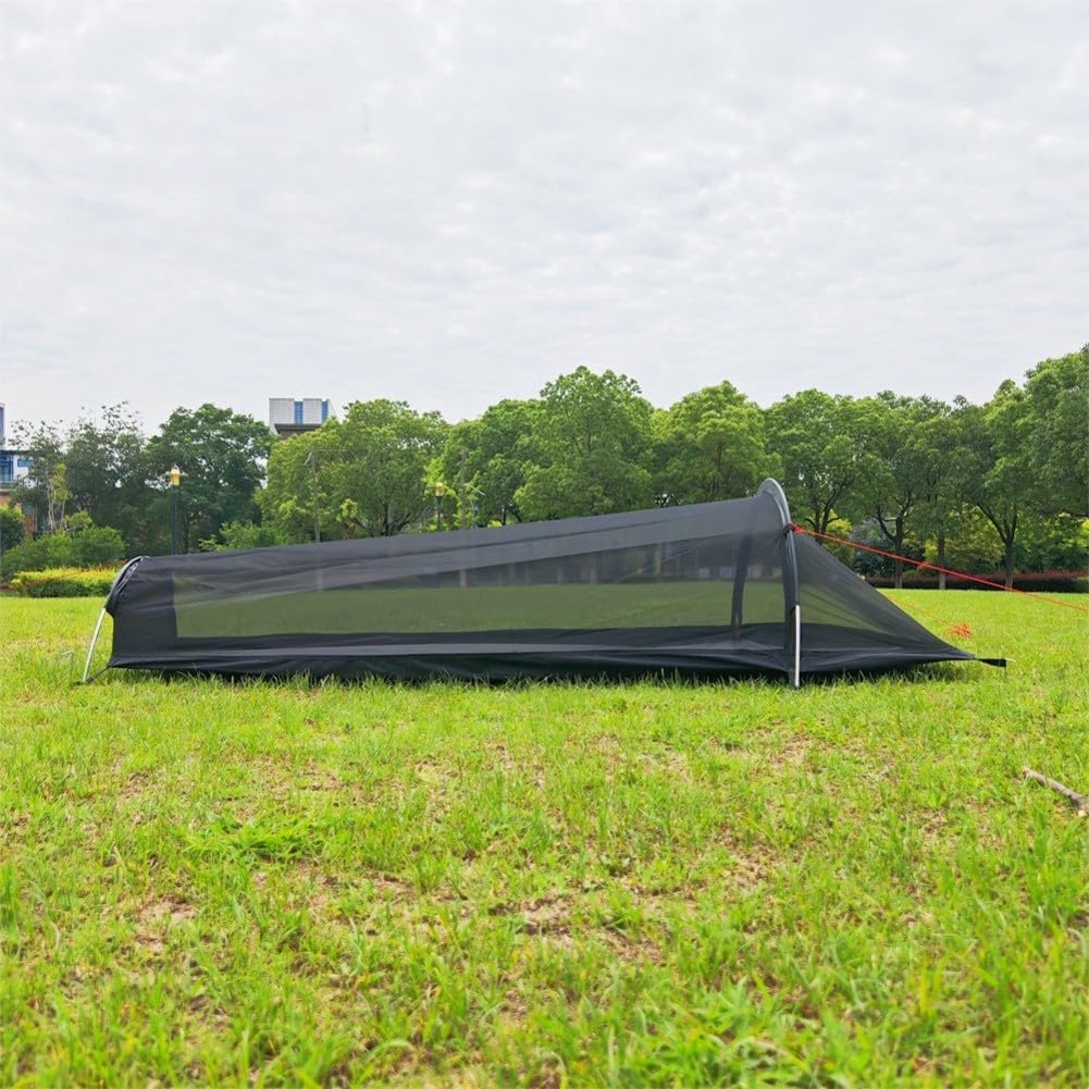 BIVY Zelt 1 Person Ultraleicht Wasserdicht Atmungsaktiv Anti-Moskito für Rucksackreisen und Ganzjahrescamping