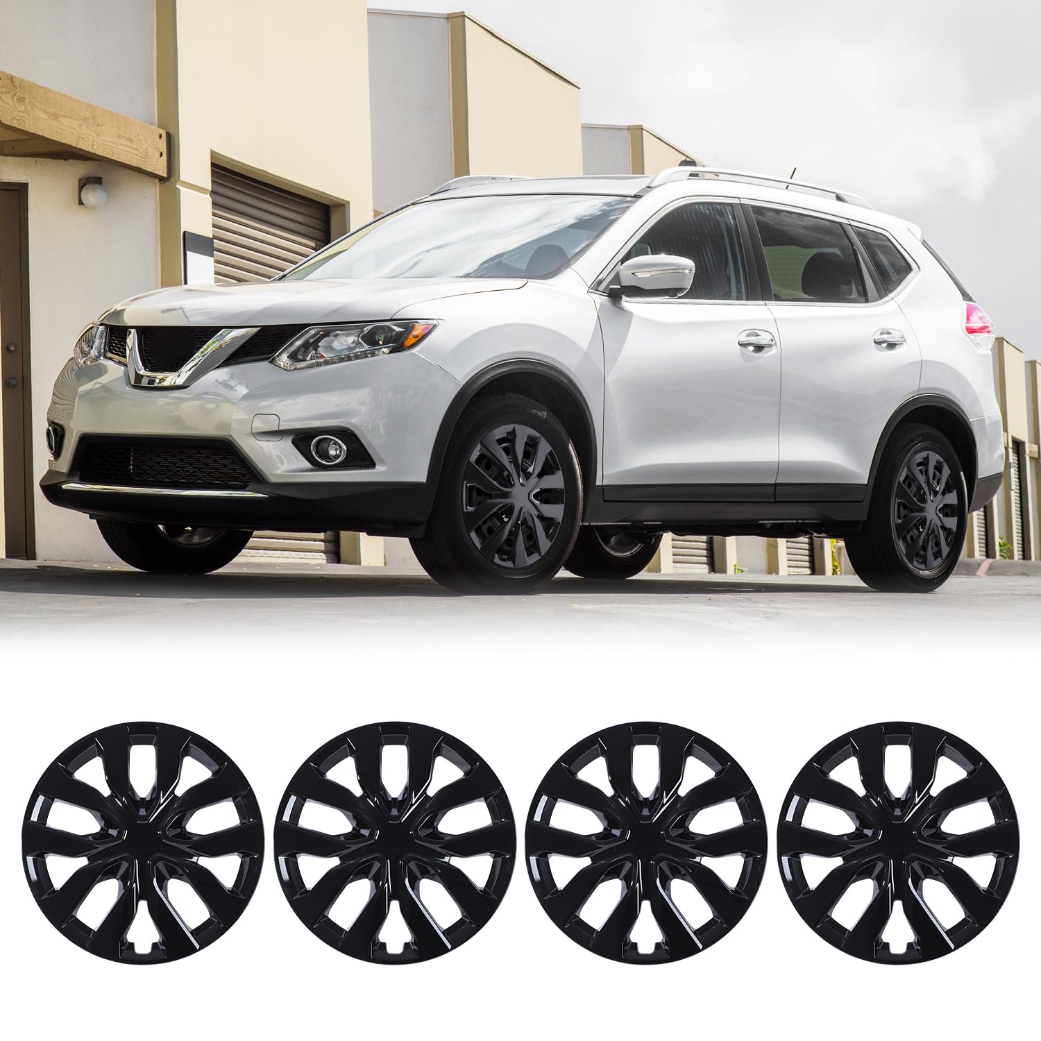 Winjet 17 inch hubcaps for Nissan Rogue set of 4