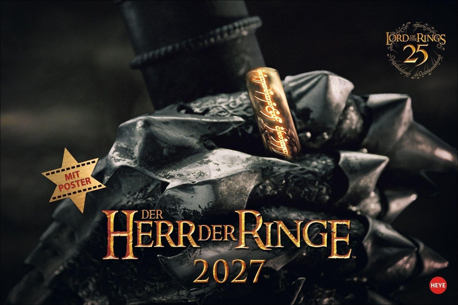 Der Herr der Ringe Broschur XL Kalender 2027: Wandkalender mit fesselnden Filmszenen aus der erfolgreichsten Filmtrilogie. Broschürenkalender 2027 mit Poster zum Heraustrennen.