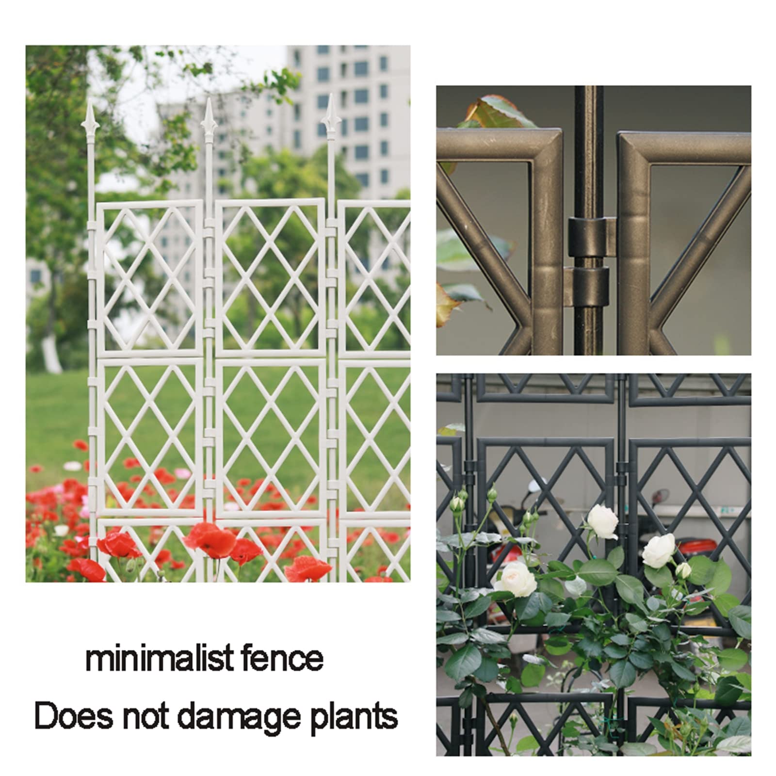 130 cm Metall-Garten-Rankgitter für Kletterpflanzen, ideal für Rosen, Gemüse und Blumen, stabiles Pflanzenklettergerüst, Turm für den Außenbereich, Gartendekoration, dekorative und funktionale