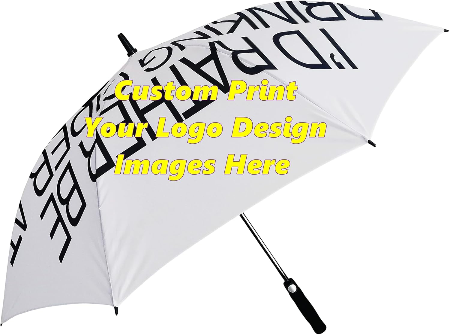 Customized Personalized Golf Umbrellas with Your Own Business Logo, Photo, Design Pattern, Monogrammed, Name or Text, Fit Gifts and Everyday Use