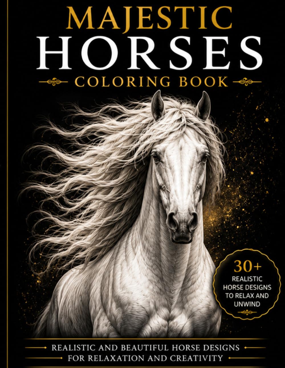 Majestic Horses Coloring Book