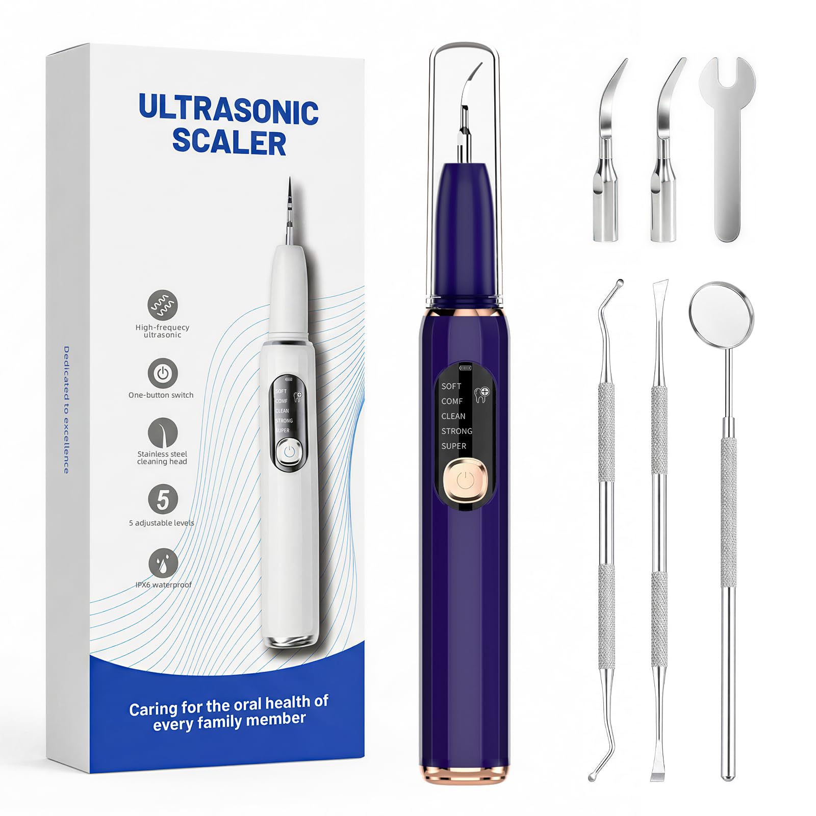 Removedor de placa para dientes, kit de limpieza de dientes, removedor de