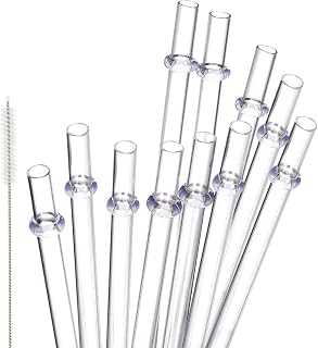 48 Pcs Plastic Straws with Team Bride Flags Reusable Glitter Drinking Straw(Clear)