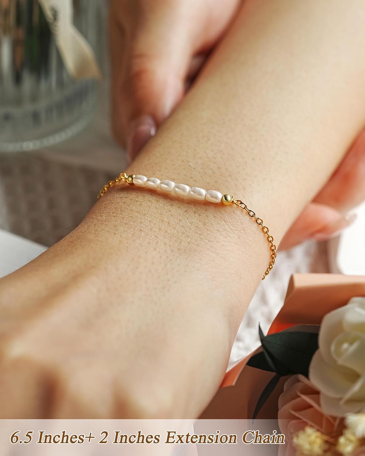 Tarsus Birthday Gifts for Women, Beautiful Pearls Precious Memories, Birthday Bracelet for 30th 40th 50th 60th Women, Birthday Gifts Ideas for Friend Sister Mom Grandma Aunt... - Image 4