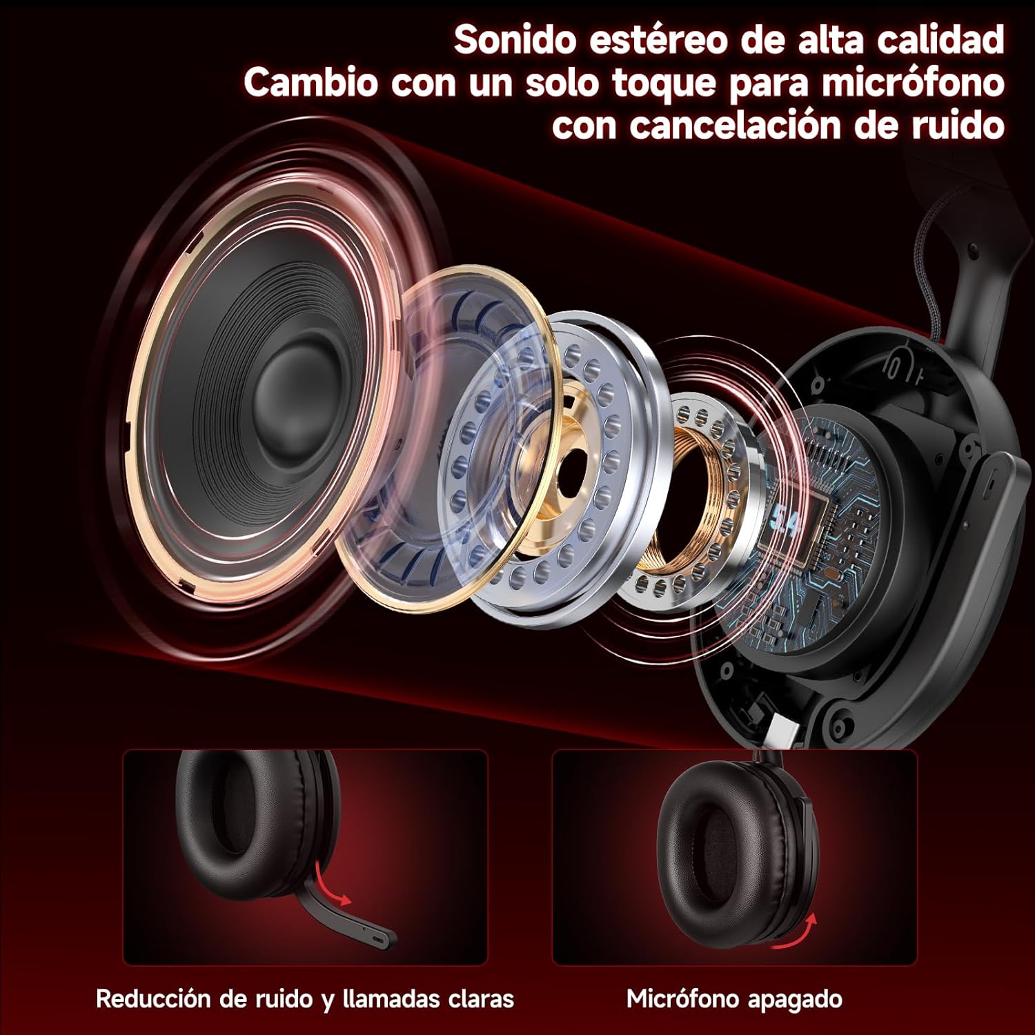 MANKIW X15 headset with battery life indicators