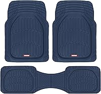 Vista 17 de Motor Trend FlexTough Alfombrillas para Automóviles, Alfombrillas Grises de Plato Profundo para Todo Clima, Alfombrillas Automotrices Impermeables