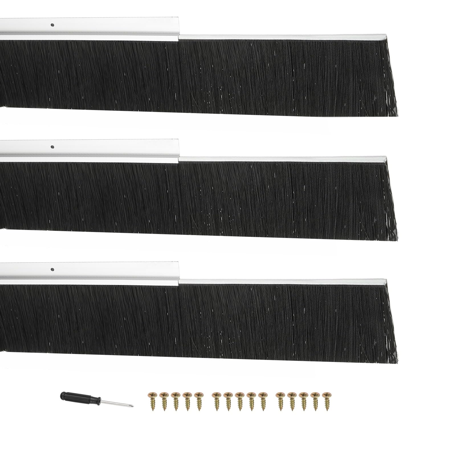 PATIKIL Door Brush Sweeps 2.76" Bristles x 39.37" Long