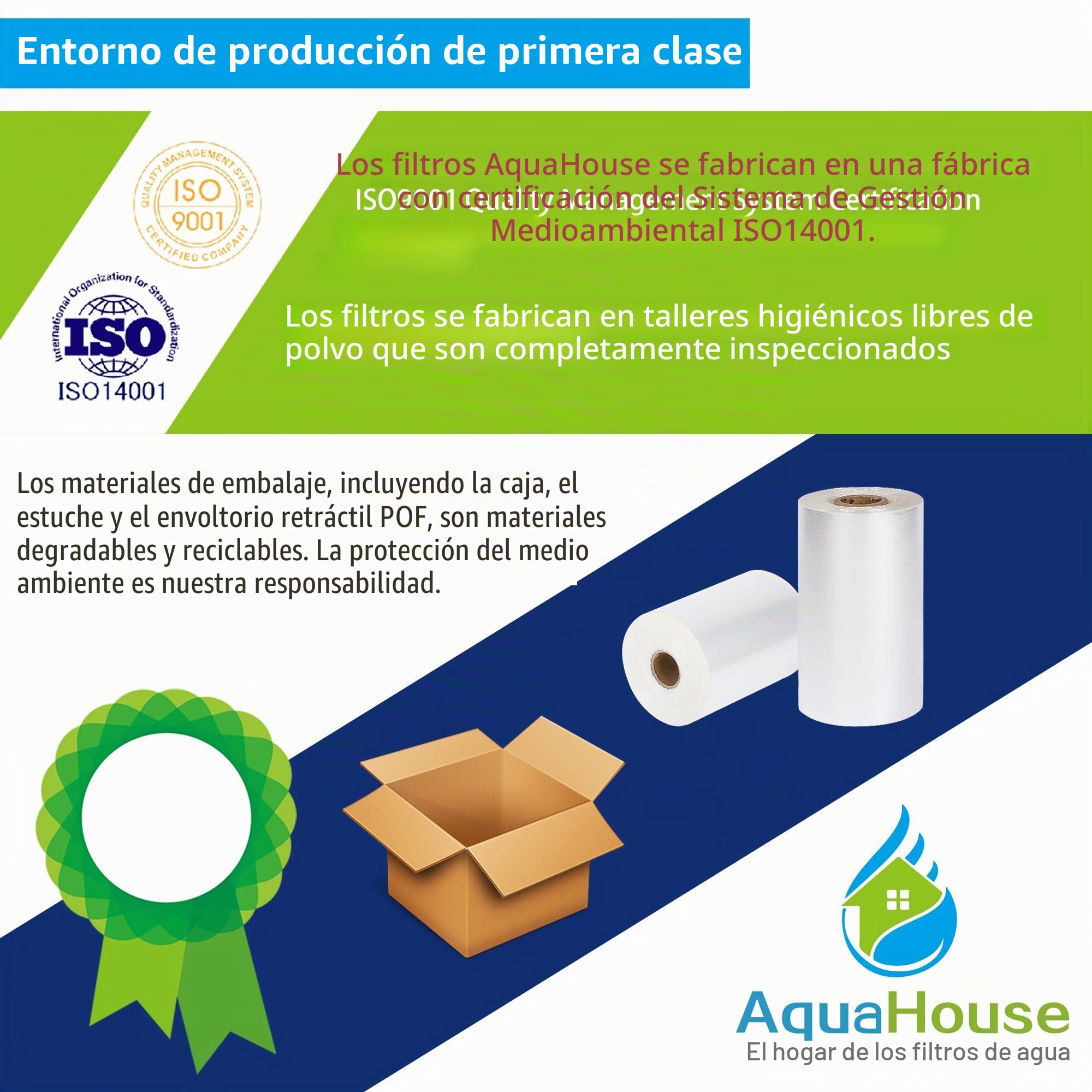 4x AquaHouse UIFH Compatible para Haier 0060823485A Kemflo Aicro filtro de agua para refrigeradores Haier, CDA, Firstline, Frigistar