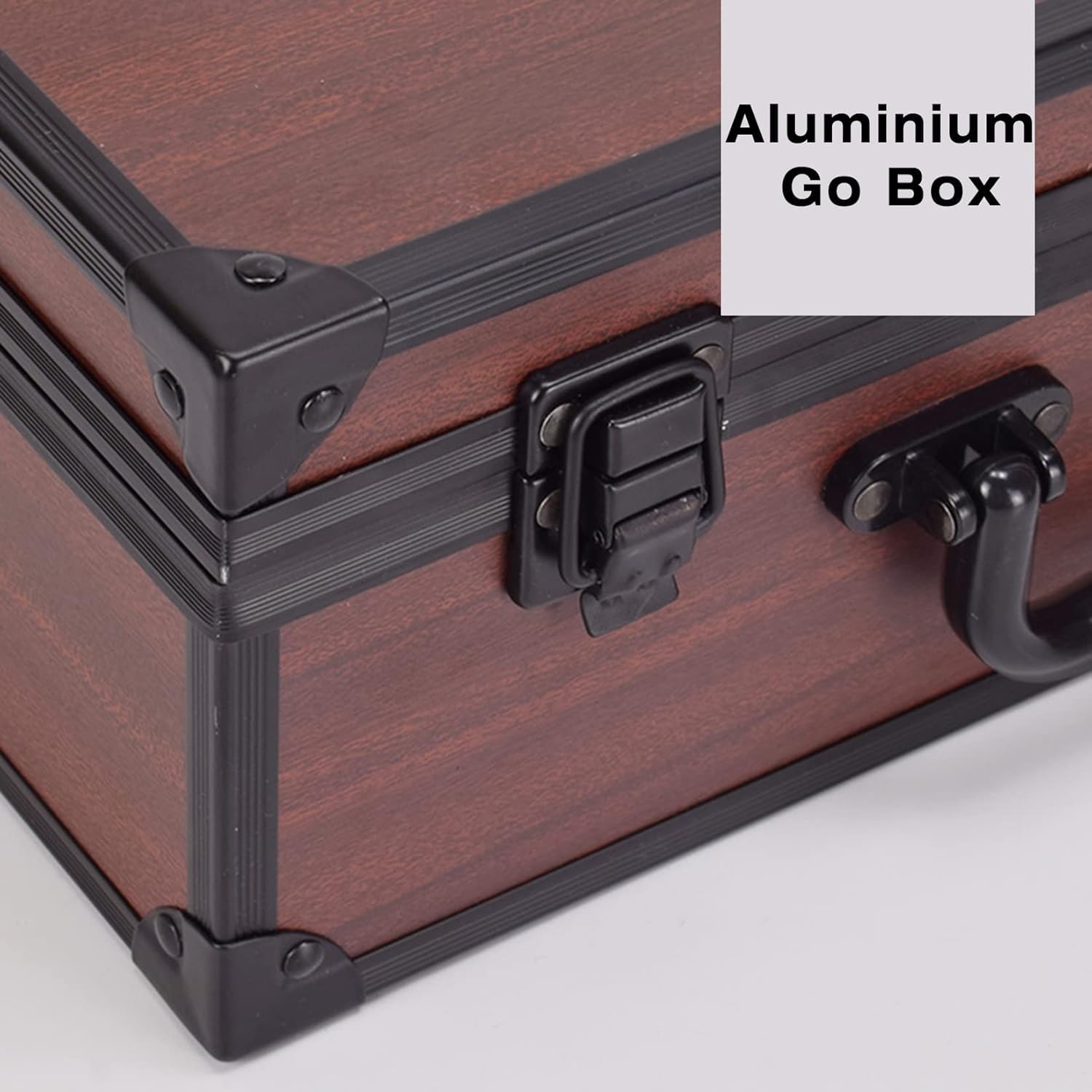 Juego de Mesa de Go de Madera 19X19 Tablero Grabado - Piedras Convexas Dobles - Cuencos de Madera Maciza - Caja de Almacenaje de Aleación de Aluminio, Clásico Juego de Mesa de Estrategia Chino
