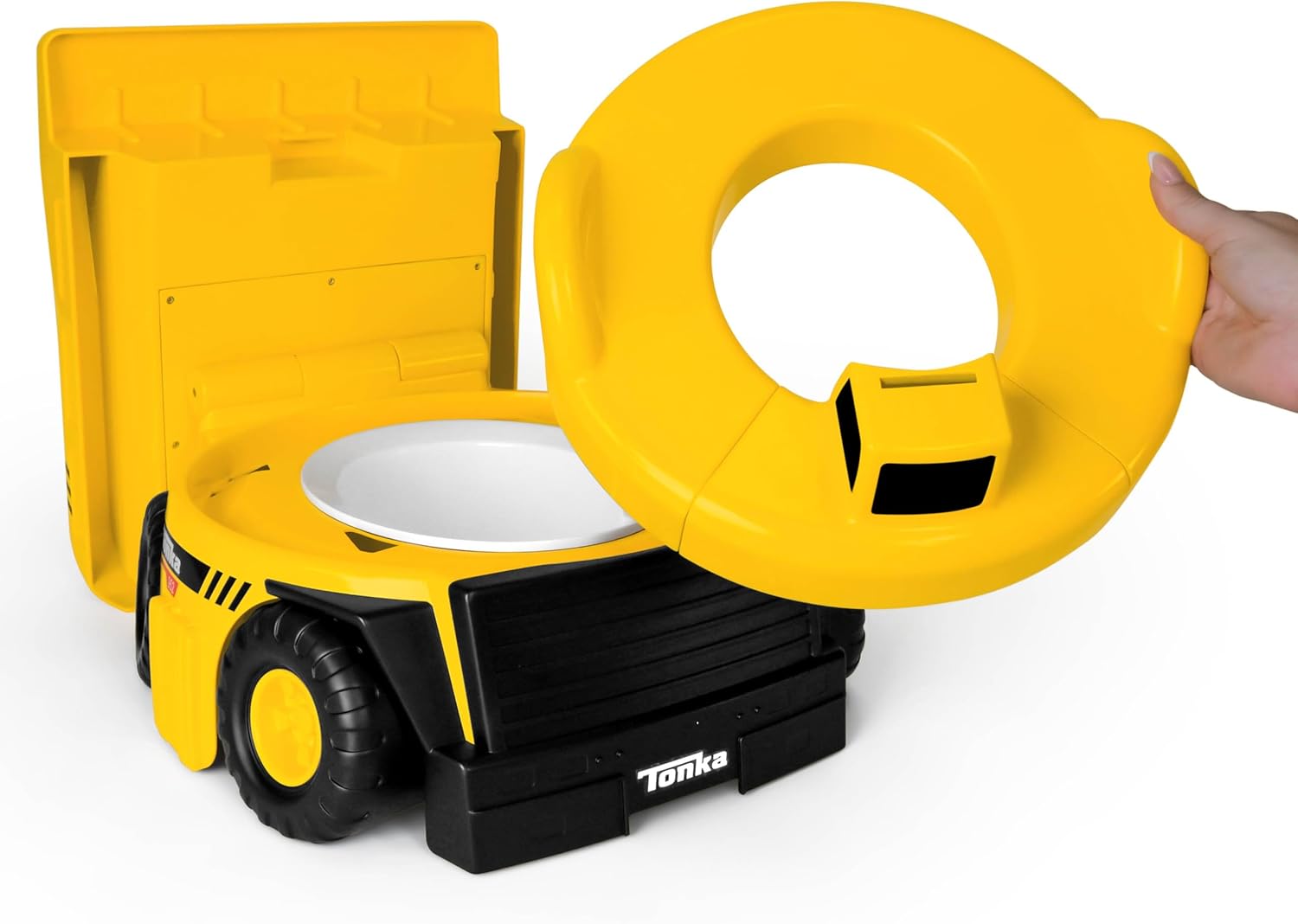 Tonka Dump Truck Potty Trainer – Potty Chair with Lid and Splash Guard, Removable Potty Ring with Handles