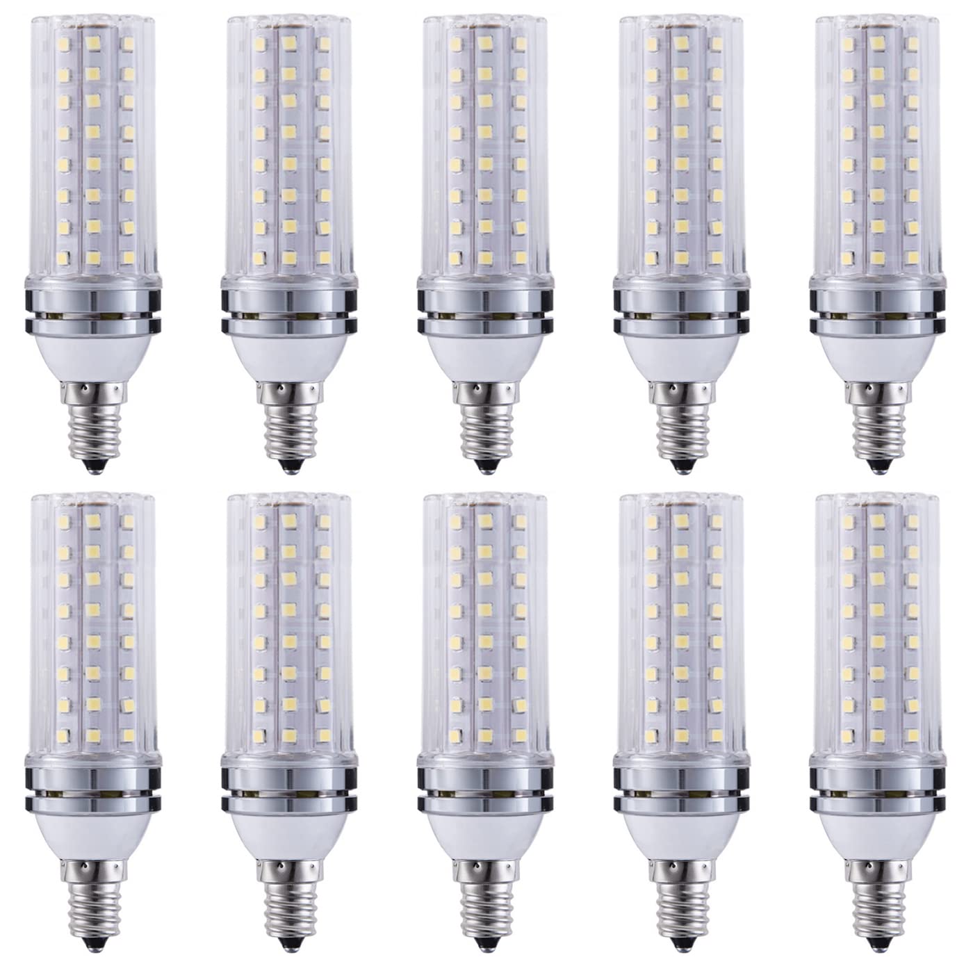 RYTM Lampadine LED, lampadina a mais con base E12/E14, 16 W 1000 LM, 20 W 1300 LM, equivalente a 160/200 Watt, 3000 K 4000 K 6000 K Non dimmerabile CA 85 V ~ 265 V (confezione da 10)