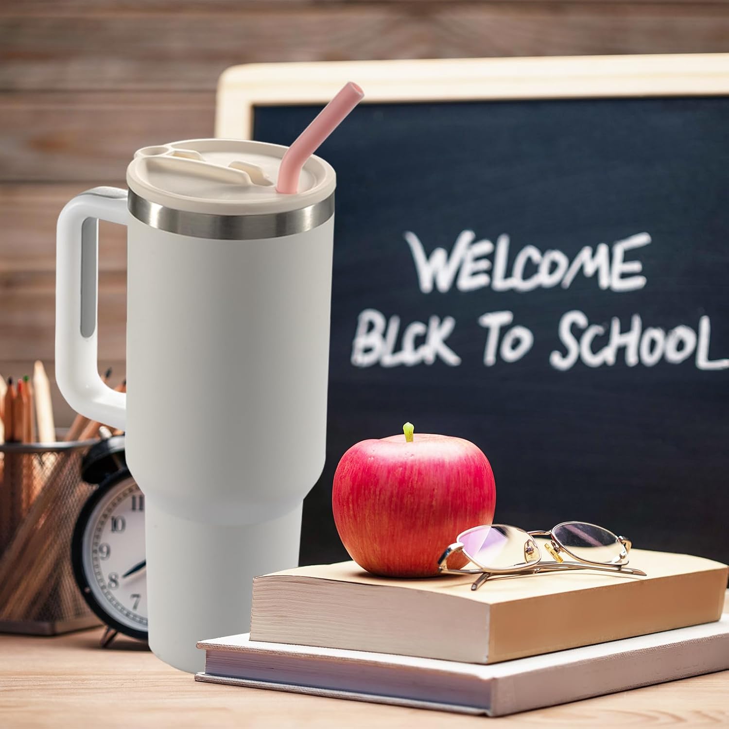 40oz Leakproof Lid Replacement Compatible with Stanley 40oz Tumbler | Reusable & Durable BPA-Free Design | No-Spill Essentials for Gym, Travel, School, Car - Image 7