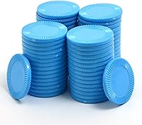 Vista 1 de Smartdealspro 64 unidades de 1.260 in/1.26 pulgadas de plástico opaco para contadores de aprendizaje, mini fichas de juego de fichas de póquer