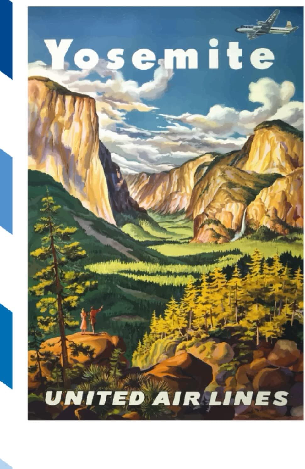 Yosemite Adventure: Notebook Journal, Vintage USA Notepad, Gifts for Travelers