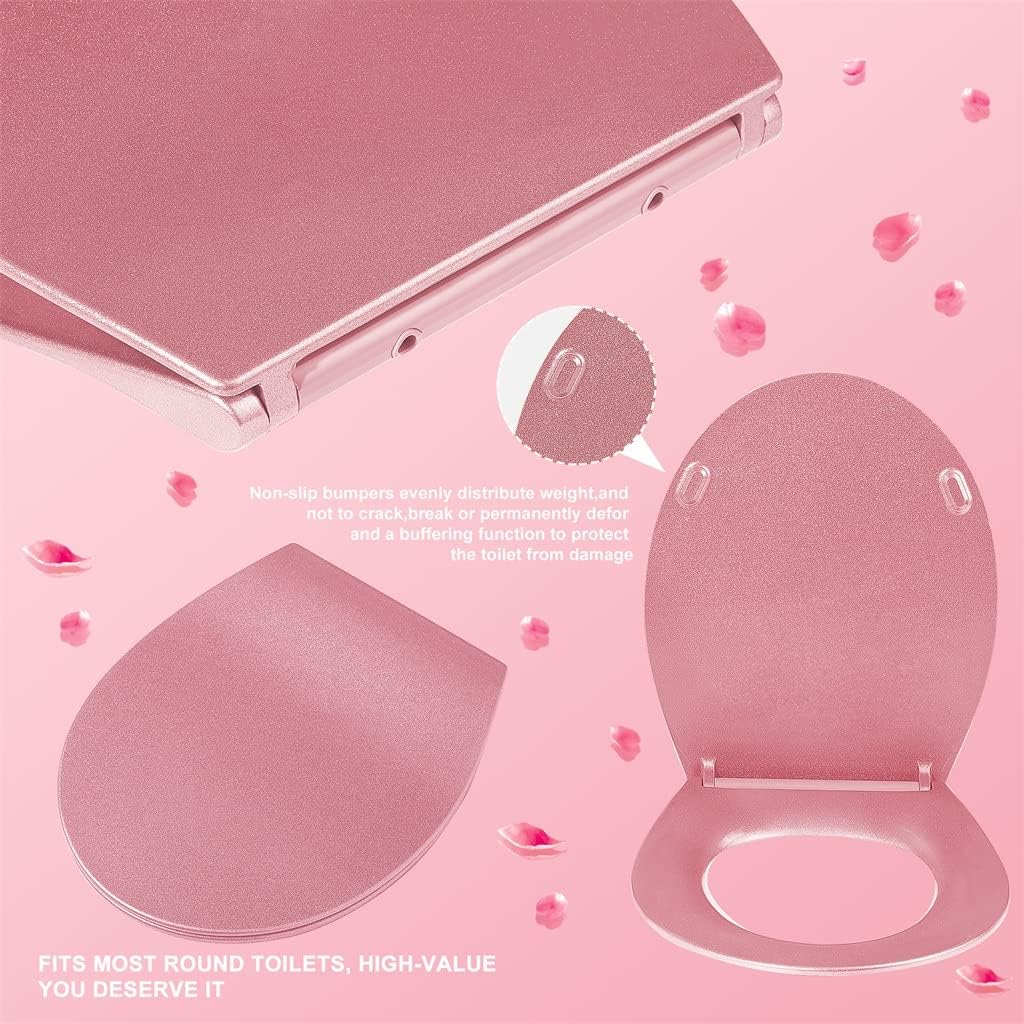 Button Toilet Cover is Convenient to Clean Slow Down and No Noise Universal