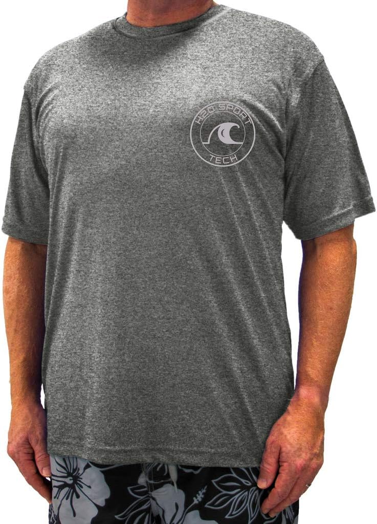 H2O Sport TechBig & Tall Men's Short Sleeve Swim Shirt - Loose Fit