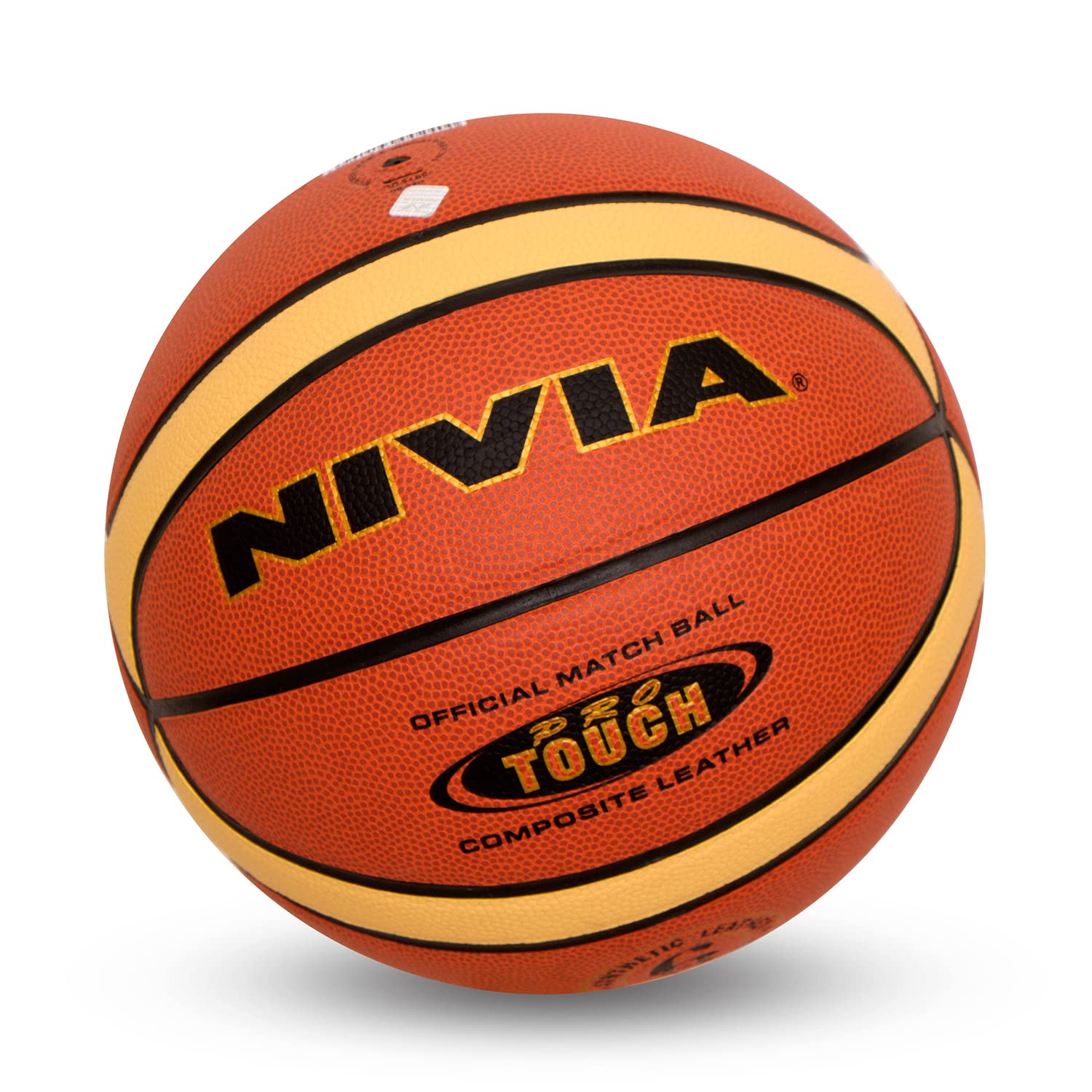Nivia Pro Touch Basketball | 14 Panel | Laminated Composite Leather Material | Suitable for Indoor Surfaces | International Match Basketball | for Men/Women | Size - 6 (Multicolour) (B0094VSQJS) Amazon Price History, Amazon Price Tracker