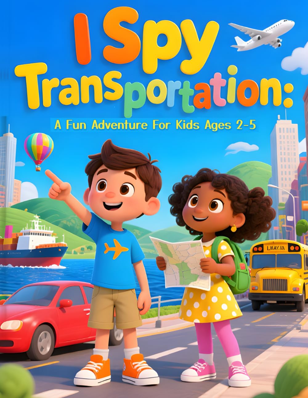 I Spy Transportation: A Fun Adventure For Kids Ages 2-5 (The Imagination Builders Activity Book Series)