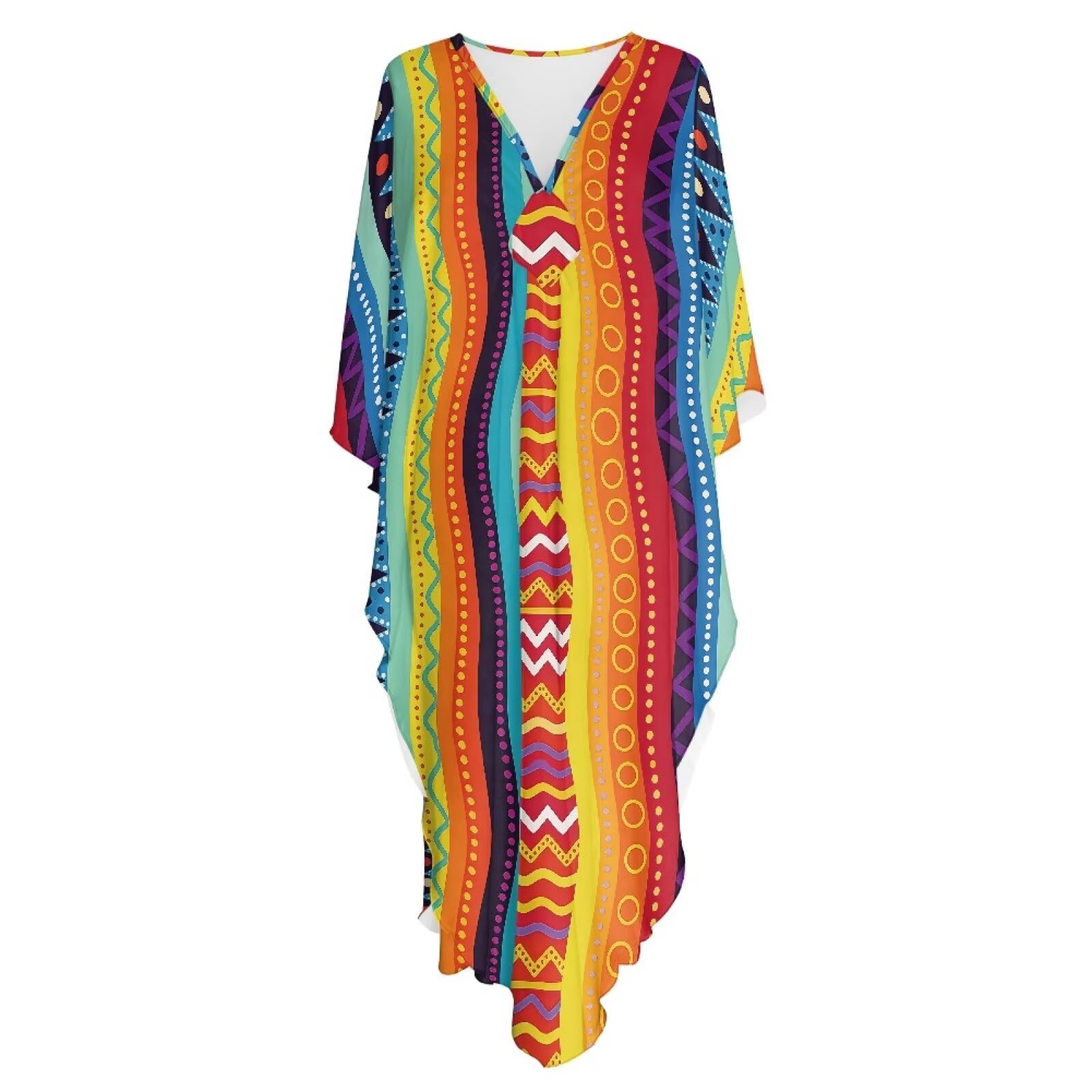 Poceacles Letnia sukienka maxi plus size kaftan sukienka dla kobiet kaftan plaża okrycie strój kąpielowy okrycie na podróż