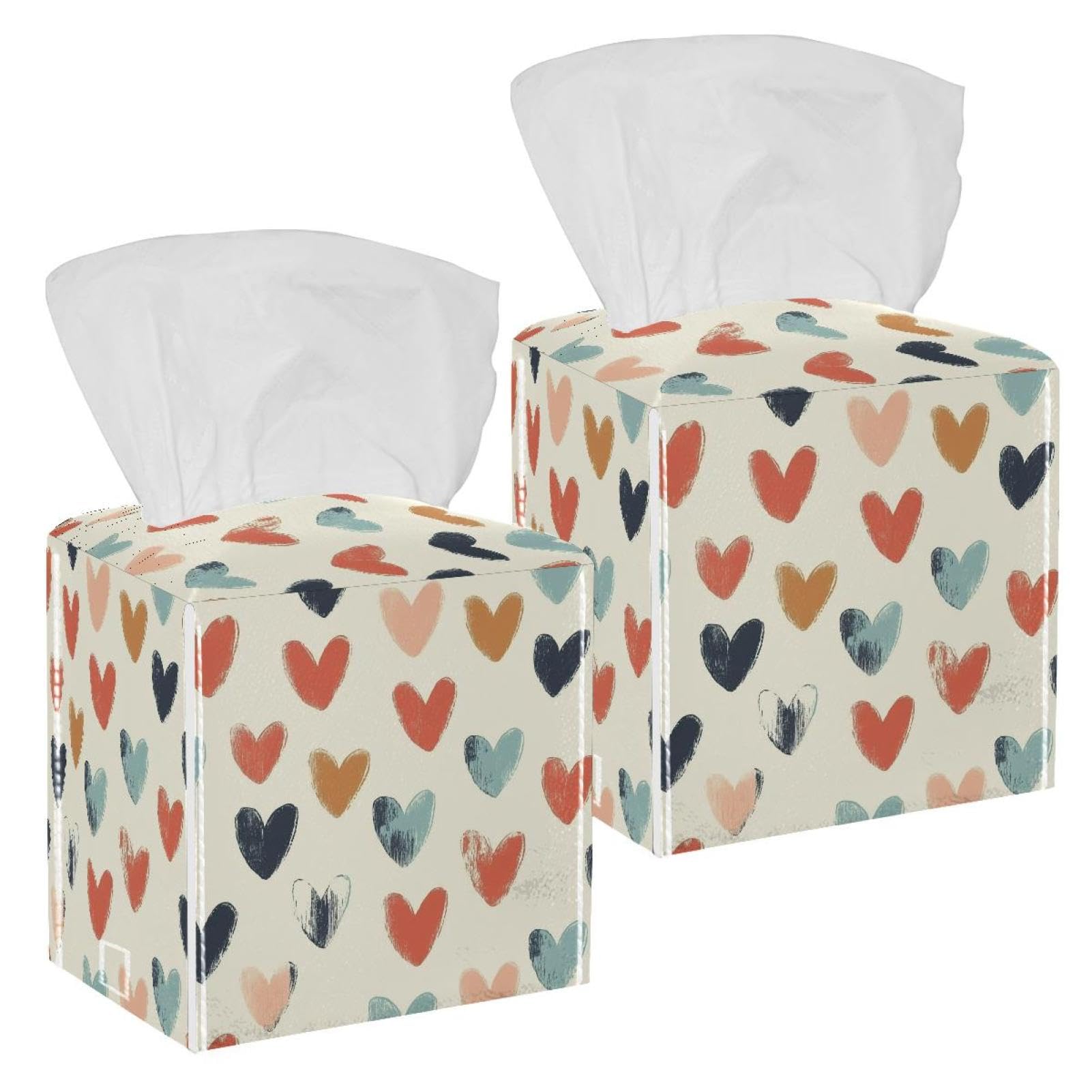 Boîte à mouchoirs en cuir pour voiture et salle de bain chic