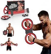 ADISTAR 3-IN-1 Multifunctional Rotator Burn Machine - 360° Spinning Arm Workout, Dumbbell & Adjustable Chest Expander, Forearm Exercise Equipment, Portable Home Gym with Resistance Band & Weight Stack