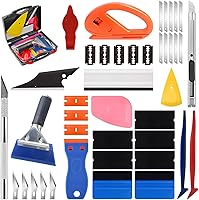 Vista 8 de JIURUN 36 piezas Kit de tinte para ventana de coche, herramienta de envoltura de vinilo, herramientas de espátula para tinte de ventana, kit