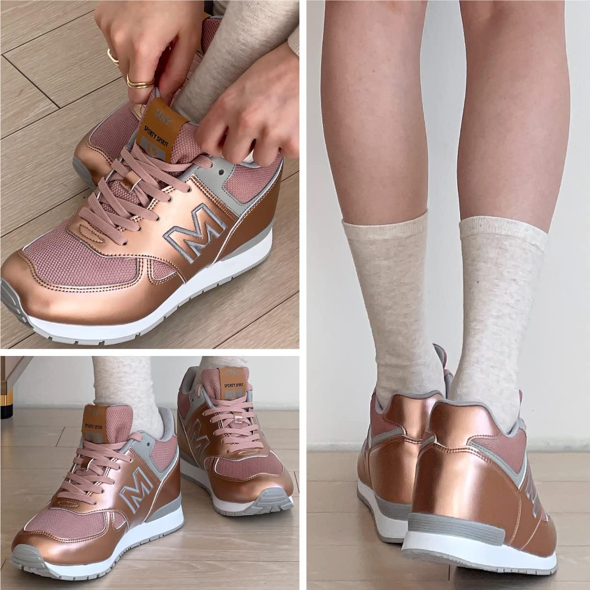 [MNX15] インヒール レディース スニーカー ヒールアップスニーカー インヒールスニーカー 9cmアップ 脚長効果 美脚効果